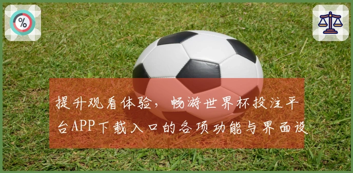 提升观看体验,畅游世界杯投注平台APP下载入口的各项功能与界面设定